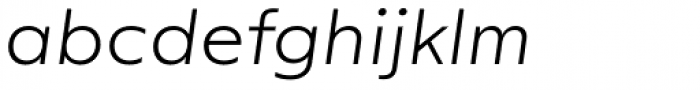 Rileno Sans Light Italic Font LOWERCASE