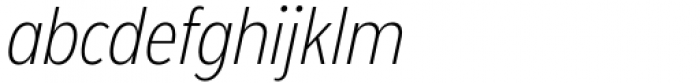 Rilo Extra Light Italic Font LOWERCASE