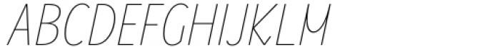Rilo Thin Italic Font UPPERCASE