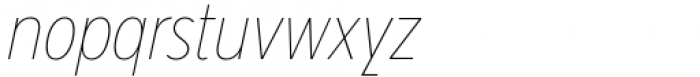Rilo Thin Italic Font LOWERCASE