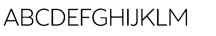 Rime ExtraLight Font UPPERCASE