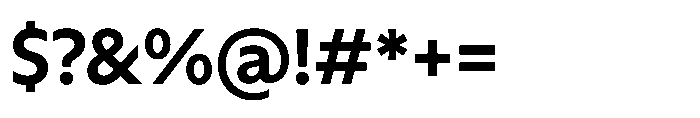 Rime SemiBold Font OTHER CHARS