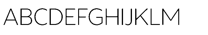 Rime Thin Font UPPERCASE
