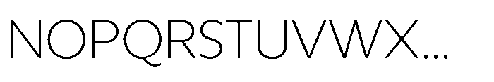 Rime Thin Font UPPERCASE