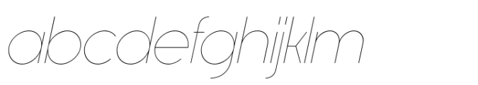 Rimouski Ultra Light Italic Font LOWERCASE
