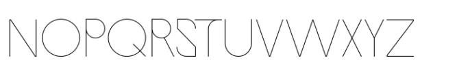 Ring Self Thin Font UPPERCASE