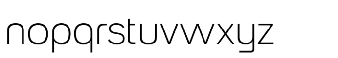 Rink Extralight Font LOWERCASE