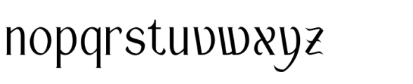 Riolanik Regular Font LOWERCASE