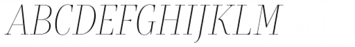 Rion Extralight Italic Font UPPERCASE