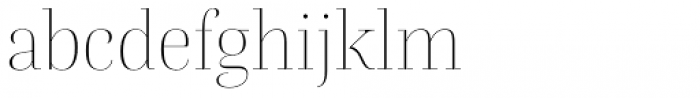 Rion Extralight Font LOWERCASE
