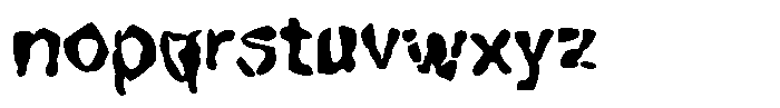 Riot Doodle Font LOWERCASE