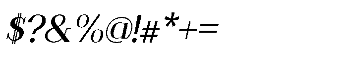 Ripete Italic Font OTHER CHARS