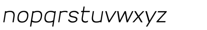 Ripple Nuvo Italic Font LOWERCASE