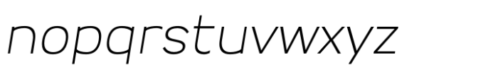 Ripple Nuvo Light Italic Font LOWERCASE