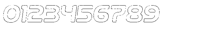 Ripple Otter Brush Outline Italic Font OTHER CHARS