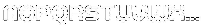 Ripple Otter Brush Outline Font UPPERCASE