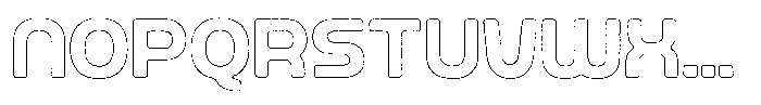 Ripple Otter Brush Outline Font LOWERCASE
