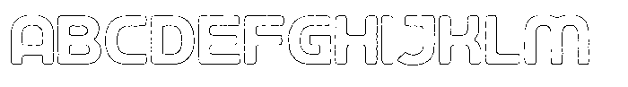 Ripple Otter Cut Outline Font UPPERCASE