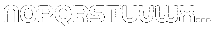 Ripple Otter Cut Outline Font UPPERCASE