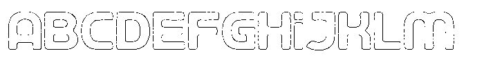 Ripple Otter Cut Outline FONT