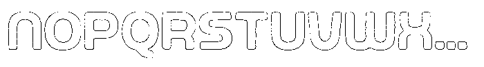 Ripple Otter Cut Outline Font LOWERCASE