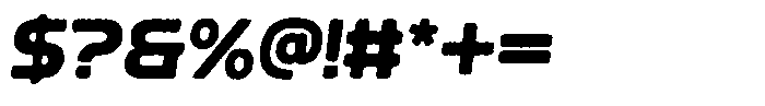 Ripple Otter Eroded Italic Font OTHER CHARS