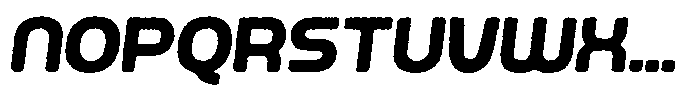 Ripple Otter Eroded Italic Font UPPERCASE
