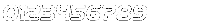 Ripple Otter Eroded Outline Italic Font OTHER CHARS
