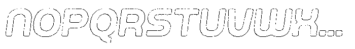 Ripple Otter Eroded Outline Italic Font UPPERCASE
