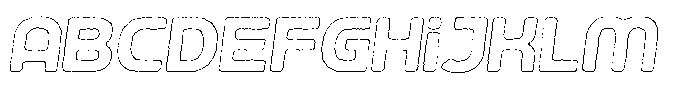 Ripple Otter Eroded Outline Italic FONT