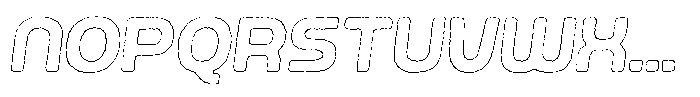 Ripple Otter Eroded Outline Italic Font LOWERCASE