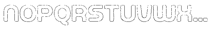 Ripple Otter Eroded Outline Font UPPERCASE