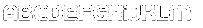 Ripple Otter Eroded Outline FONT