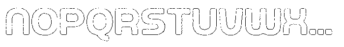 Ripple Otter Eroded Outline Font LOWERCASE
