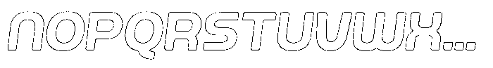 Ripple Otter Grit Outline Italic Font LOWERCASE