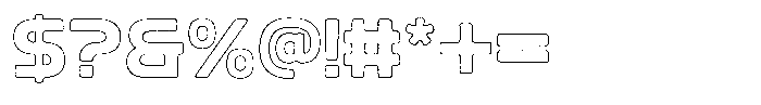 Ripple Otter Grit Outline Font OTHER CHARS
