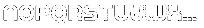 Ripple Otter Grit Outline Font UPPERCASE