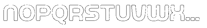 Ripple Otter Grit Outline Font LOWERCASE