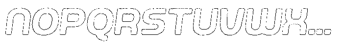 Ripple Otter Ink Outline Italic Font UPPERCASE