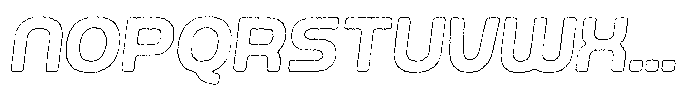 Ripple Otter Ink Outline Italic Font LOWERCASE
