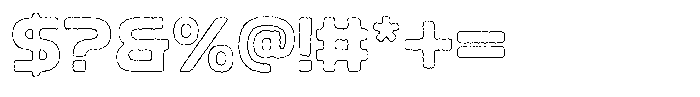 Ripple Otter Ink Outline Font OTHER CHARS