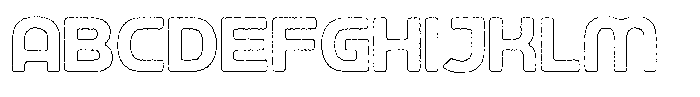 Ripple Otter Ink Outline Font UPPERCASE