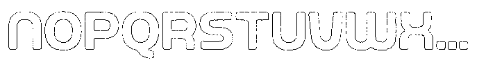 Ripple Otter Ink Outline Font UPPERCASE