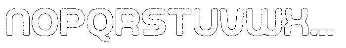 Ripple Otter Ink Outline Font LOWERCASE
