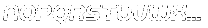 Ripple Otter Outline Italic Font UPPERCASE