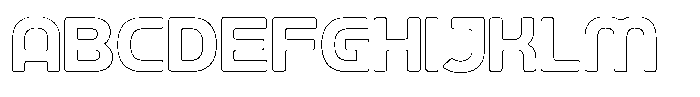 Ripple Otter Outline Font UPPERCASE
