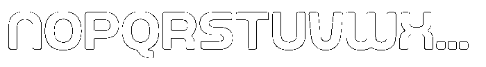 Ripple Otter Outline Font UPPERCASE