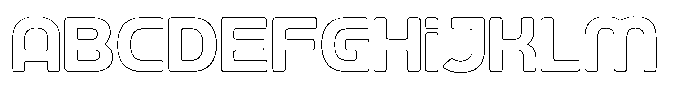 Ripple Otter Outline FONT