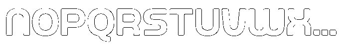 Ripple Otter Outline Font LOWERCASE