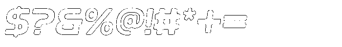 Ripple Otter Rough Outline Italic Font OTHER CHARS